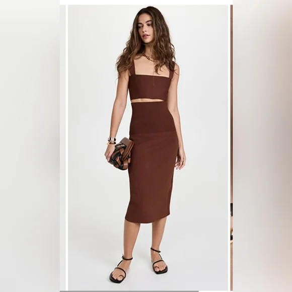 【Victoria Beckham】 VB Body scallopedミディスカート Victoria Beckham VB Body scalloped midi skirt Victoria Beckham